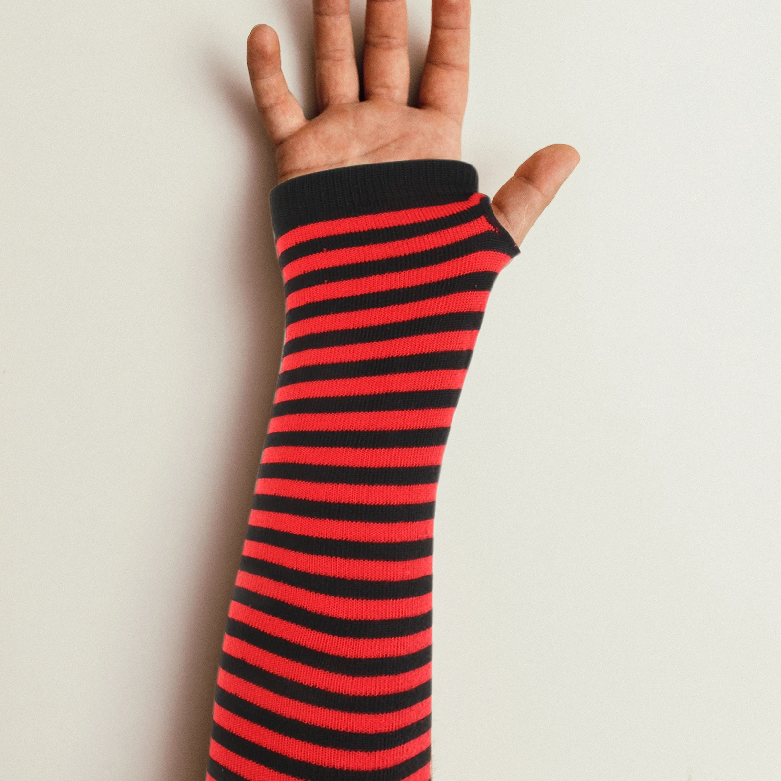 

Arm Sleeves Warmers Winter Fingerless Gloves Half Cotton Polyester Forearm Covers Cold Weather Protection Jogging Biking