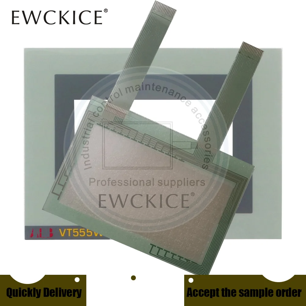 

НОВЫЙ HMI VT555W VT555WA0000AB VT555W0000 ПЛК Сенсорный экран Сенсорный экран и пленка Передняя этикетка Сенсорная панель