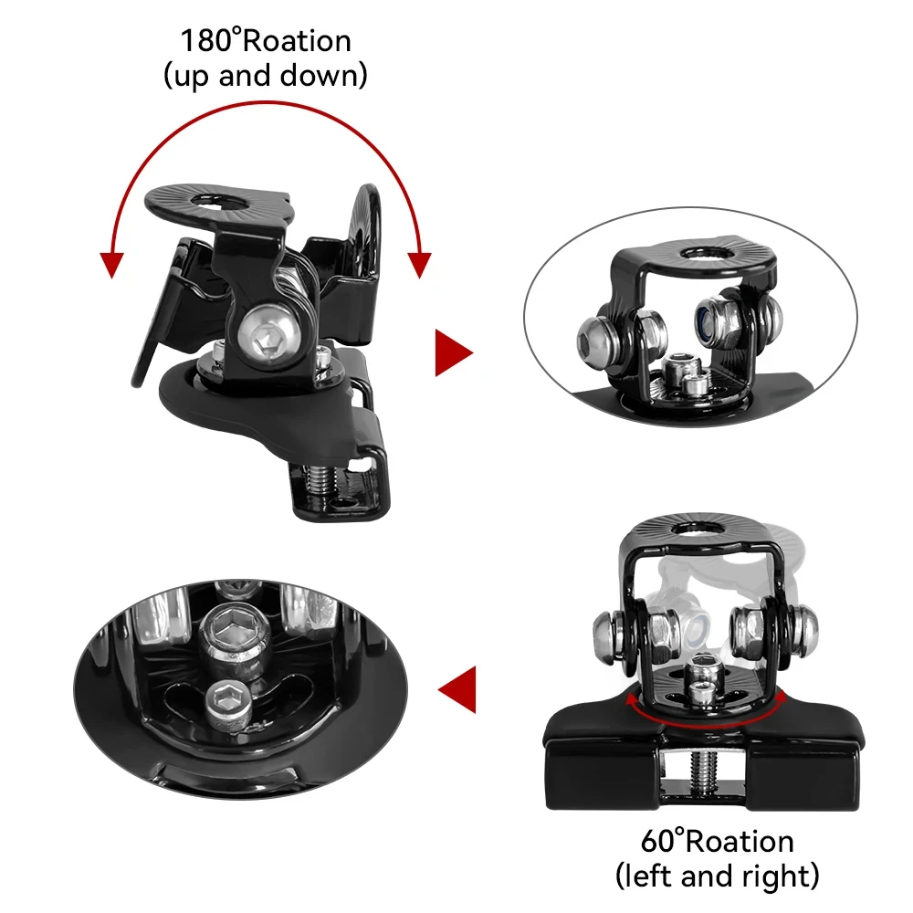 Clamp Stainless Steel Pillar Hood Off Road Led Work Light Bar Holder Accessories Universal 2pcs/set Car Mount Work Light Bracke
