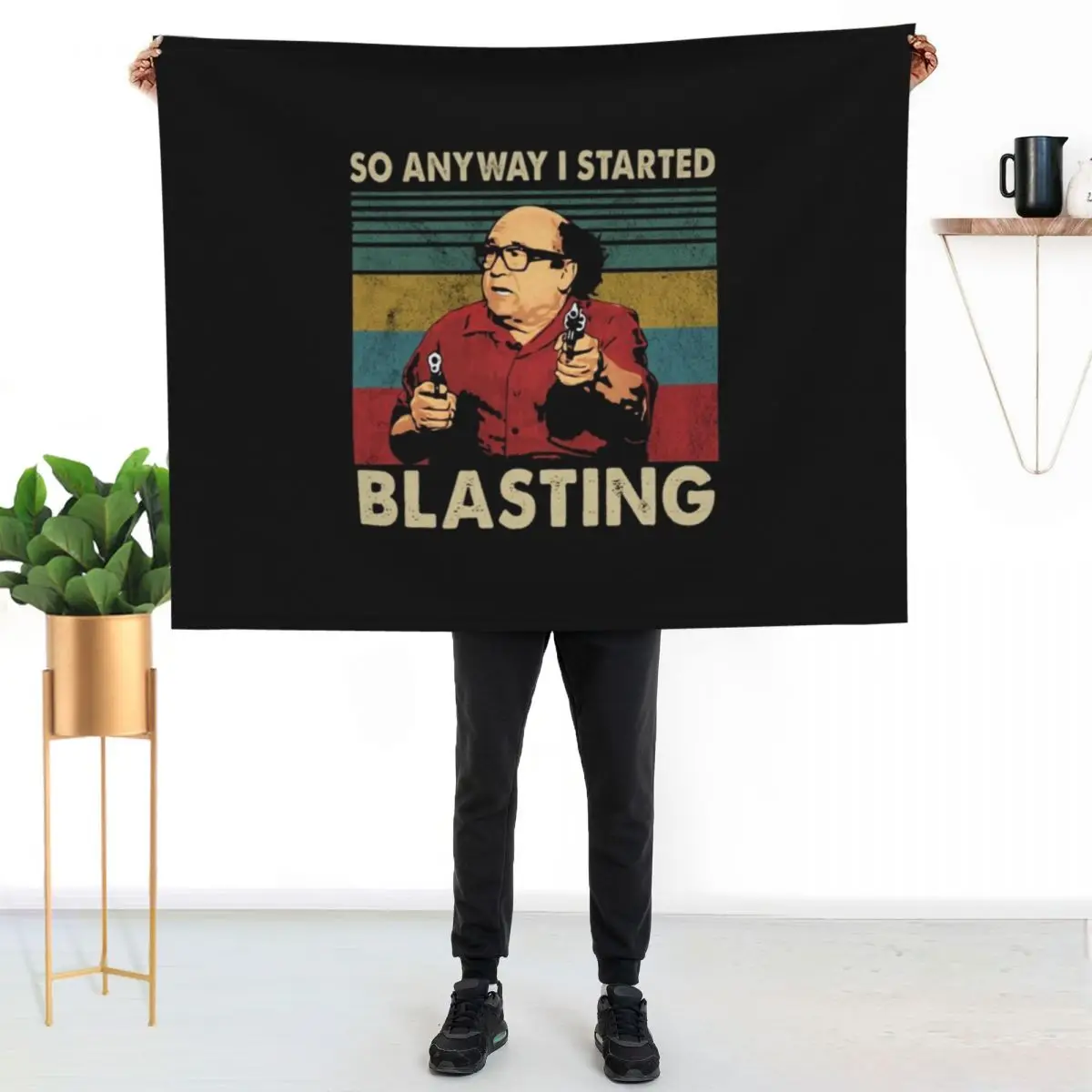 So Anyway I Started Blasting Throw Blanket Thin Soft Plush Plaid funny gift Beautifuls Blankets For Baby Flannel Blankets
