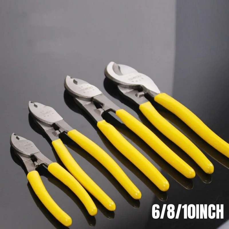 

6 Inch/8 Inch/10 Inch Cable Cutting Wire Scissors Stripping Pliers Stranding Pliers Manual Cutting Electrician Special 1pc