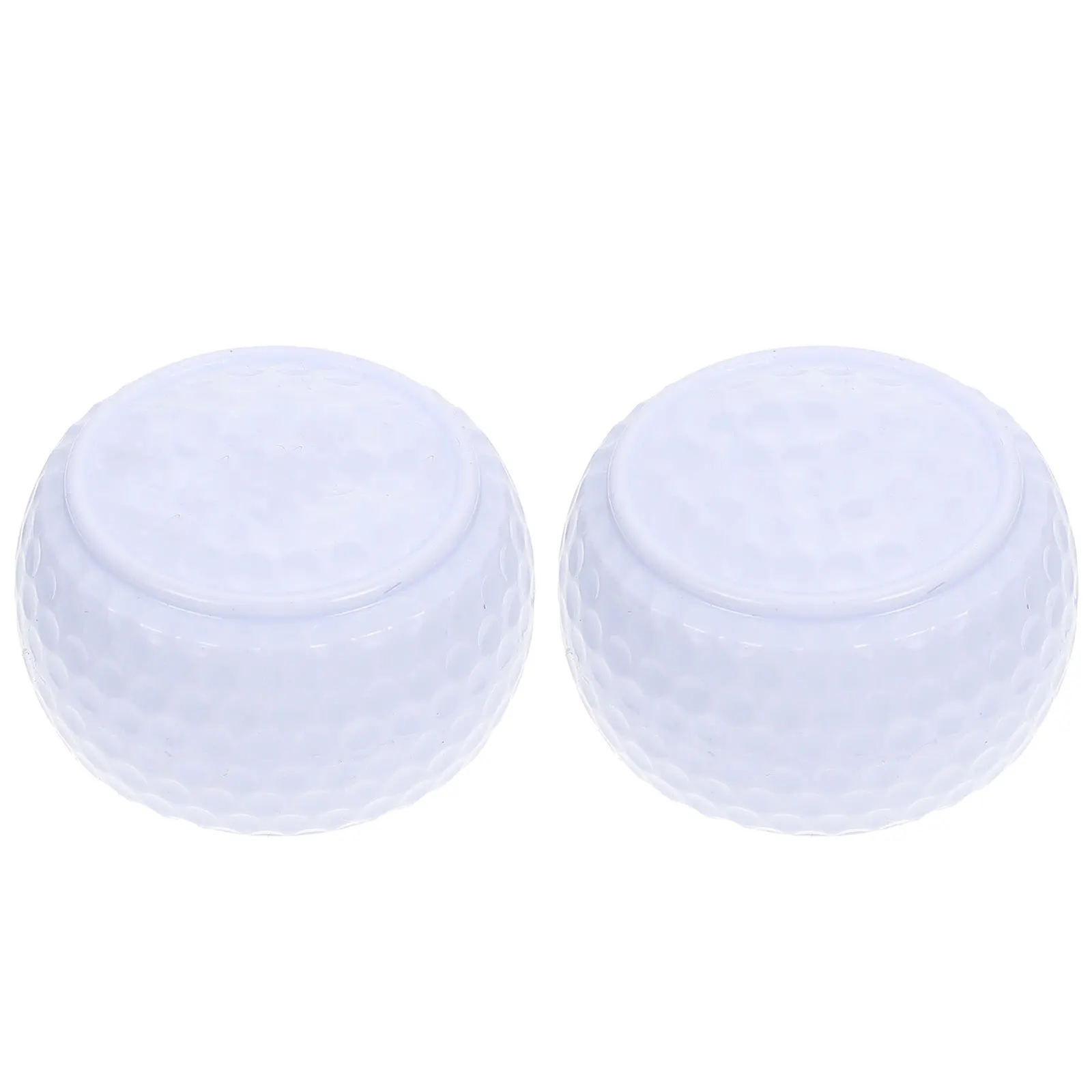 

2pcs Golf Putter Practice Balls Flat for Training Durable Rubber Bright Colors Professional Practice Golfing