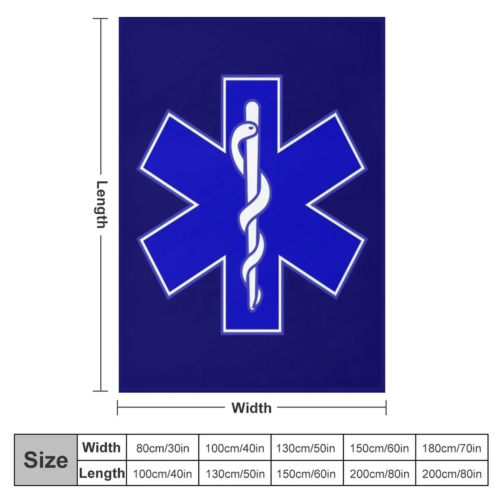 STAR OF LIFE EMT EMS (BLUE) Throw Blanket Thin Blankets Sofas Of Decoration Blankets