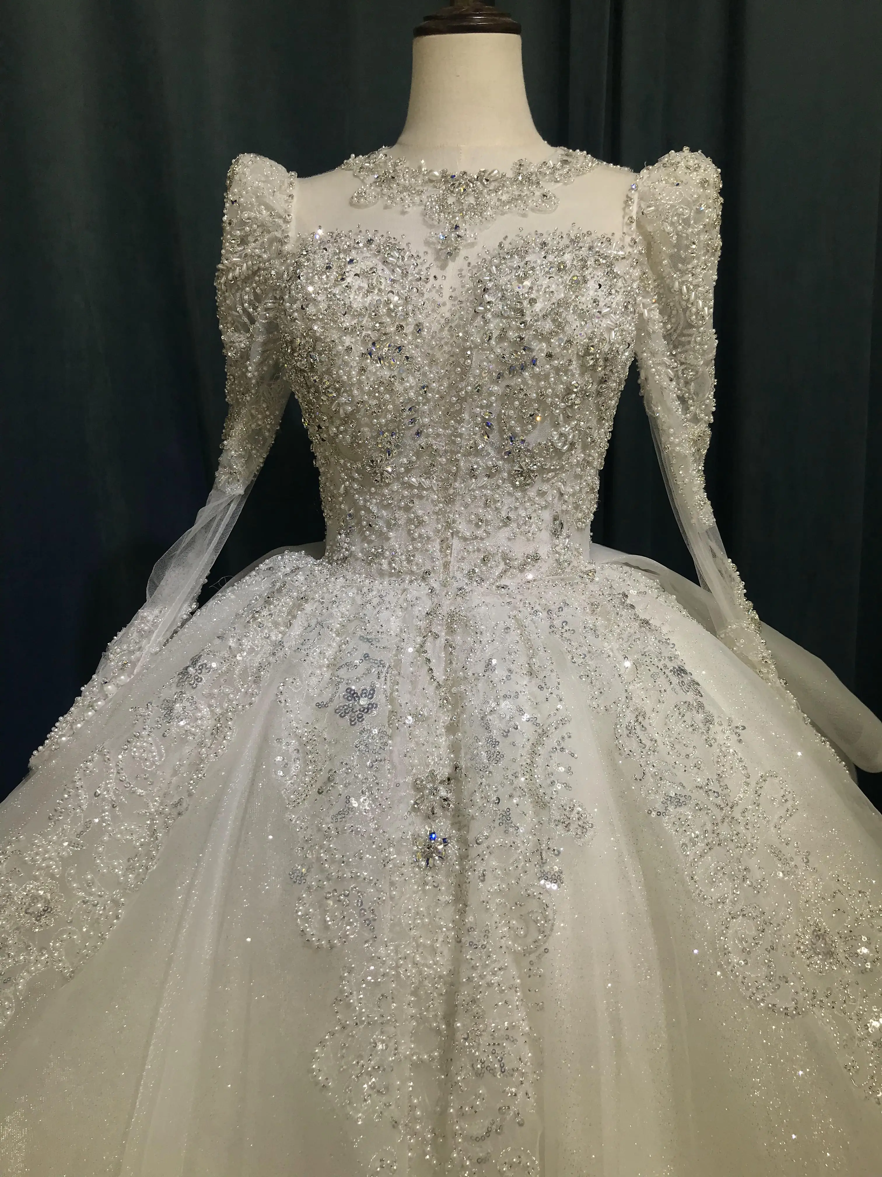 Robe de Mariée Citroball à Paillettes, Tenue de Patients Personnalisée, Nouveau Design, Collection Verte