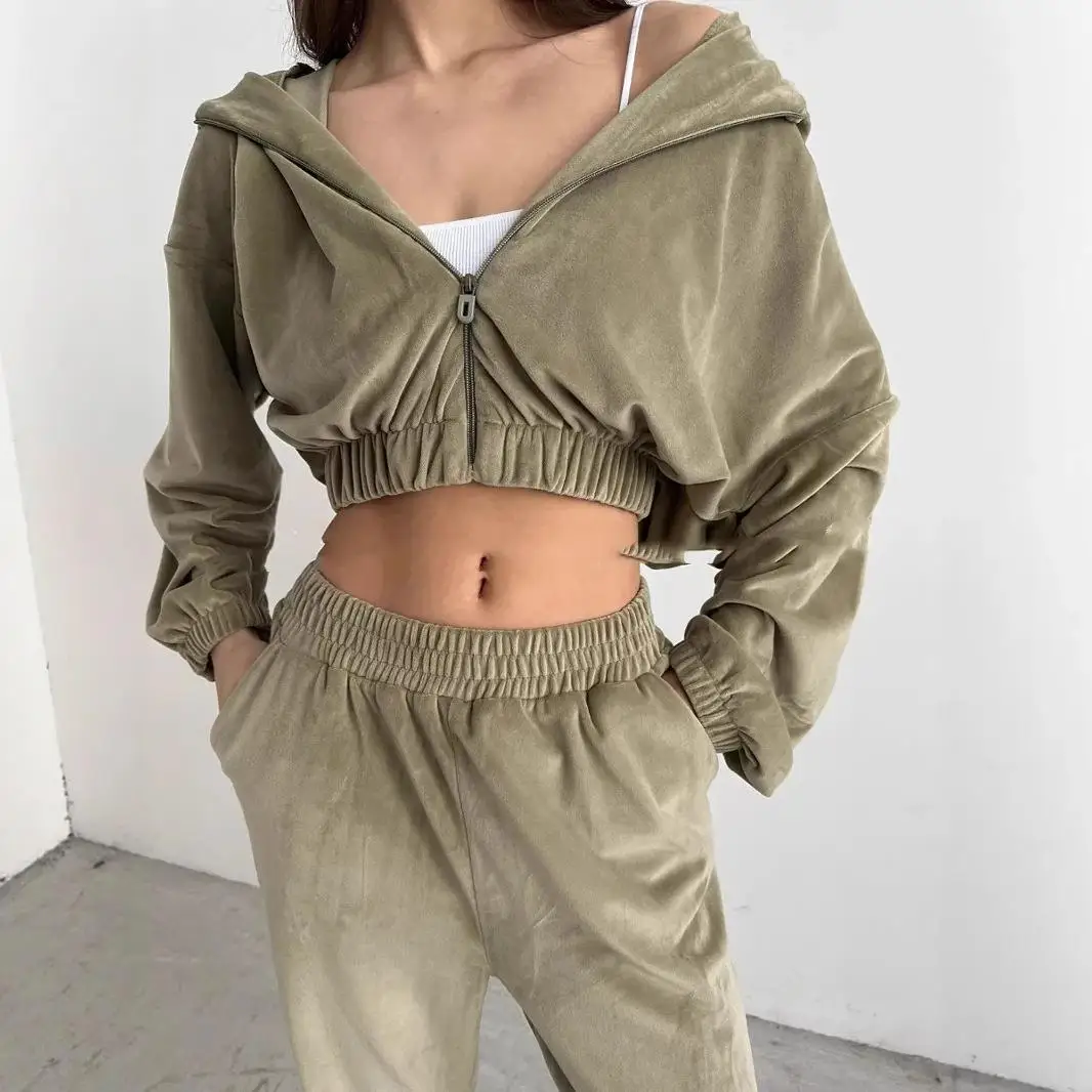 

Women's Casual Hoodie Set Long Sve Long Pants Two-Piece Suit Autumn Winter Faion Comfortable Breathable Streetwear