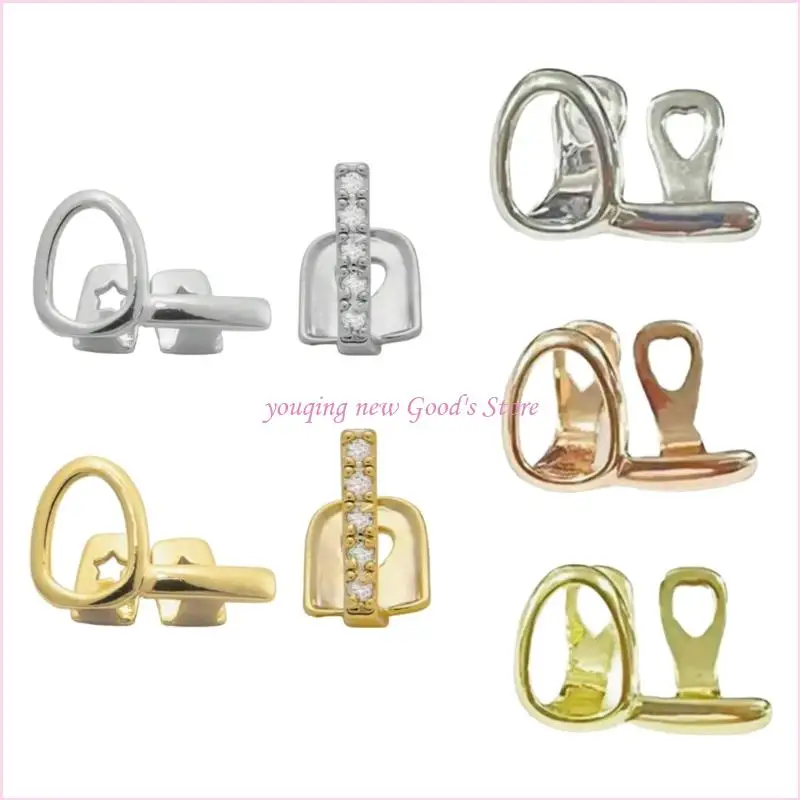 

57QA Модный турник, ювелирные изделия для зубов, двойной материал, латунь, гальваническая сталь, минималистичный пирсинг