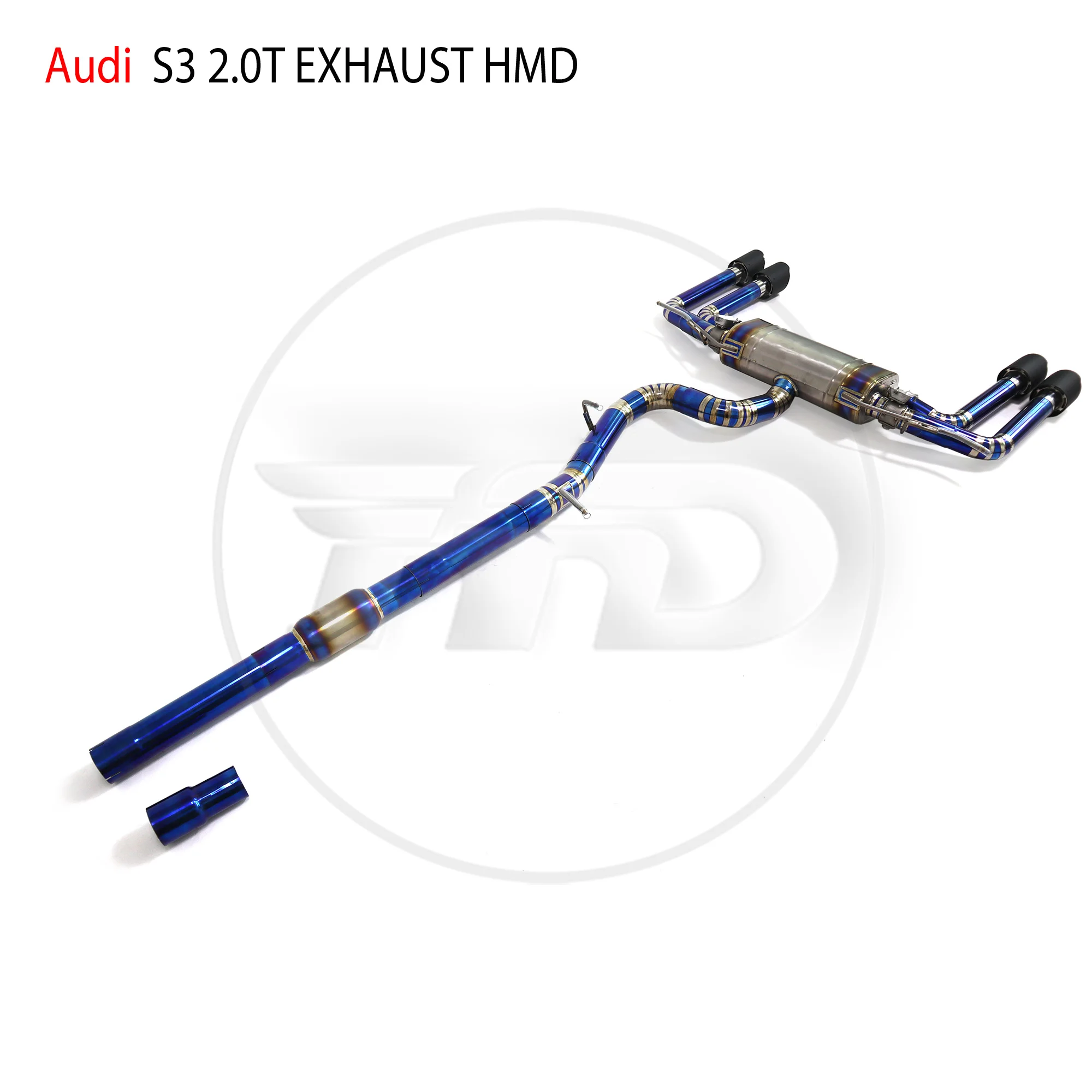 

HMD Titanium Alloy Exhaust System Performance Catback is Suitable For Audi S3 Auto Modify Electronic Valve High Flow Downpipe