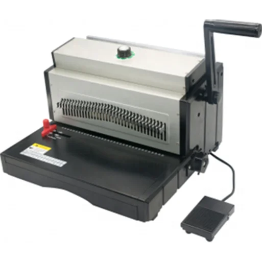 

ET8707 A3 Size Electric Paper Punching Machine Wire 3:1 Manual Hardcover Spirals Coil Comb Book Binding Machine