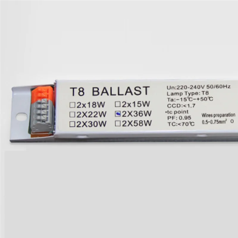 MOPHE-For Home Office Supplies Iron Sheet T8 2X36w Electronic Ballast For UV Germicidal Fluorescent Lamps