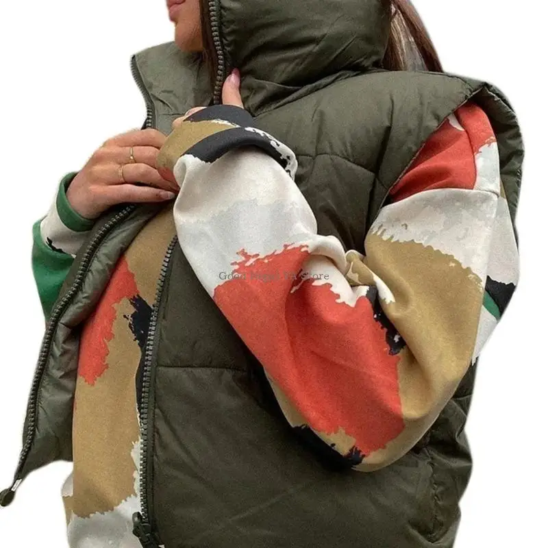 

Укороченный жилет на молнии для женщин, легкий однотонный жилет без рукавов с подкладкой