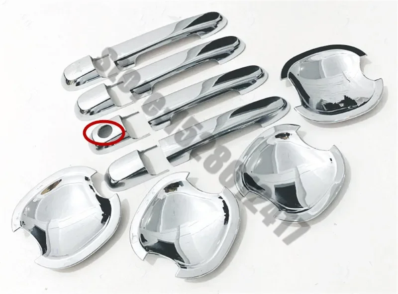 ABS Chrome Door Handle Bowl Trim Door handle Protective covering Cover Trim For Hyundai Accent 2007-2011 Car styling