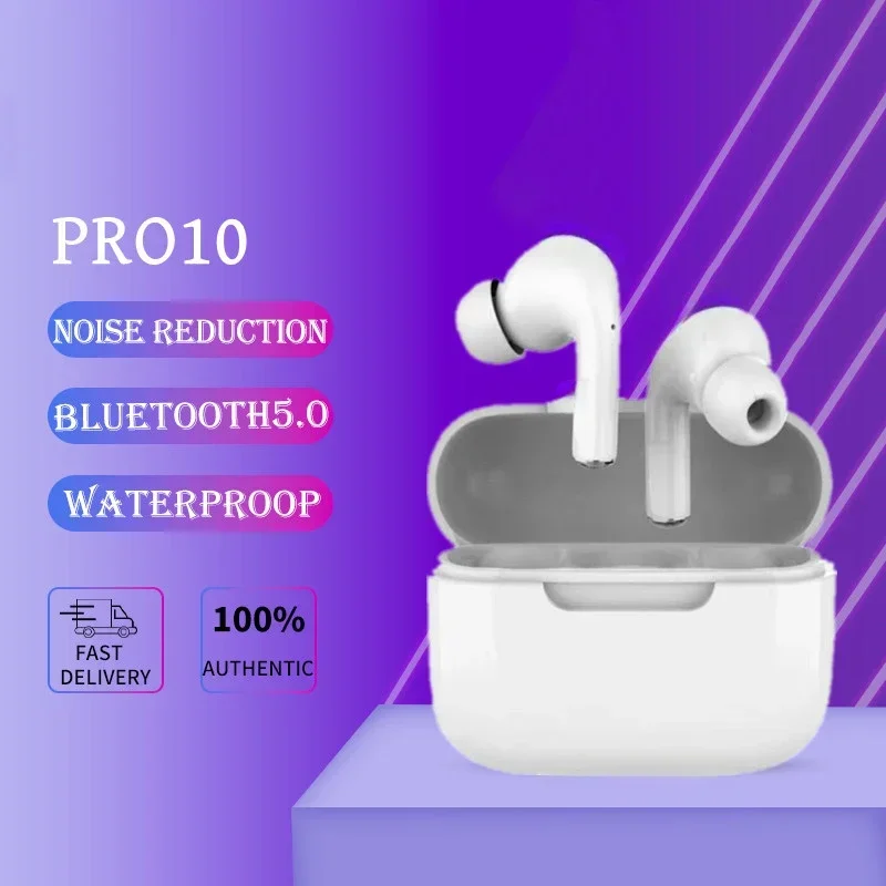 PRO10 Original Wireless Earphones Dual in Ear Headphones Ultra Long Standby Running Bass Sport Earburds Music Headset with Mic