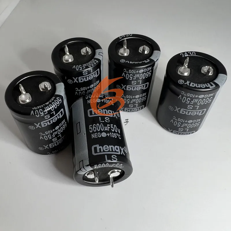 5PCS/LOT 5600UF 50V 25x35 button angle aluminum electrolytic capacitor