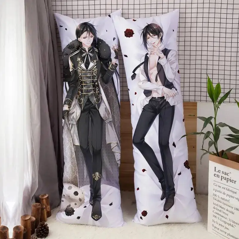

Наволочка из японского аниме Kuroshitsuji Black Butler Sebastian Ciel Dakimakura Hing, наволочка для тела, длинный чехол для подушки