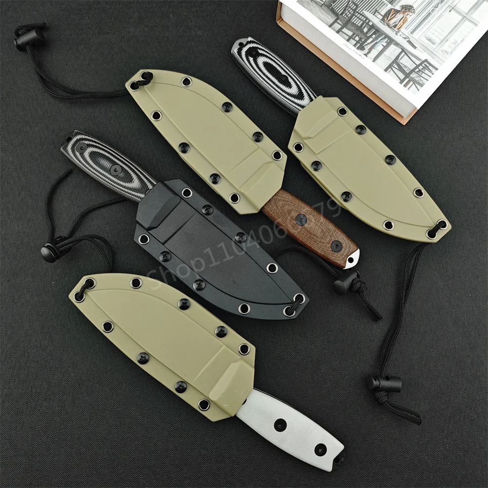 NEW ESEE -3 / 4 Fixed Blade Knife 9Cr18Mov Blade G10 + Hemp Handle Outdoor EDC Survival Camping Hiking Hunting Tools Gift