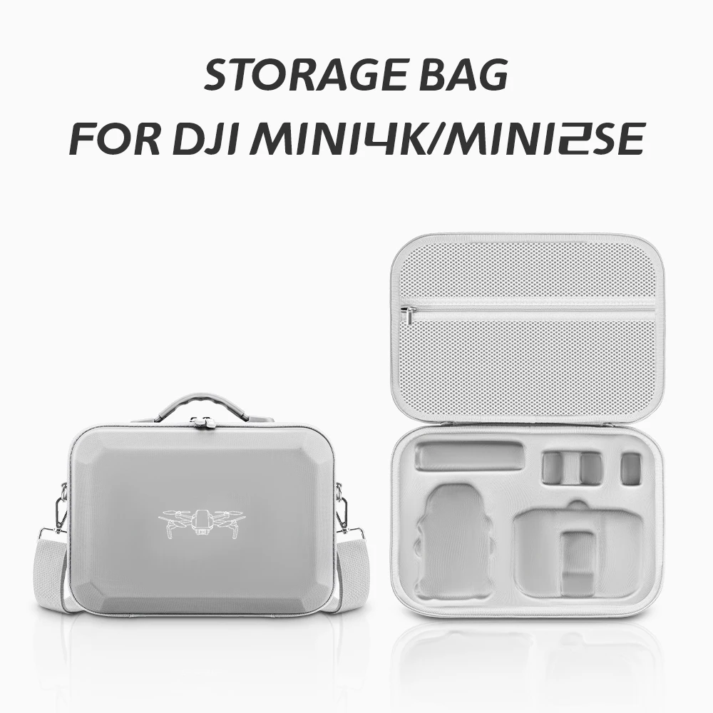XFJI Carrying Case for DJI Mini 2/Mini 2 SE/Mini 4K Storage Bag Suitcase Mini 2/2 SE Drone Accessories Splash-proof Shoulder Bag