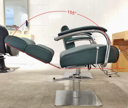 Barber chair, hairdresser chair, hair-cut shop chair, swivel lift backrest, lower high-end hair salon, iron-dye net red chair