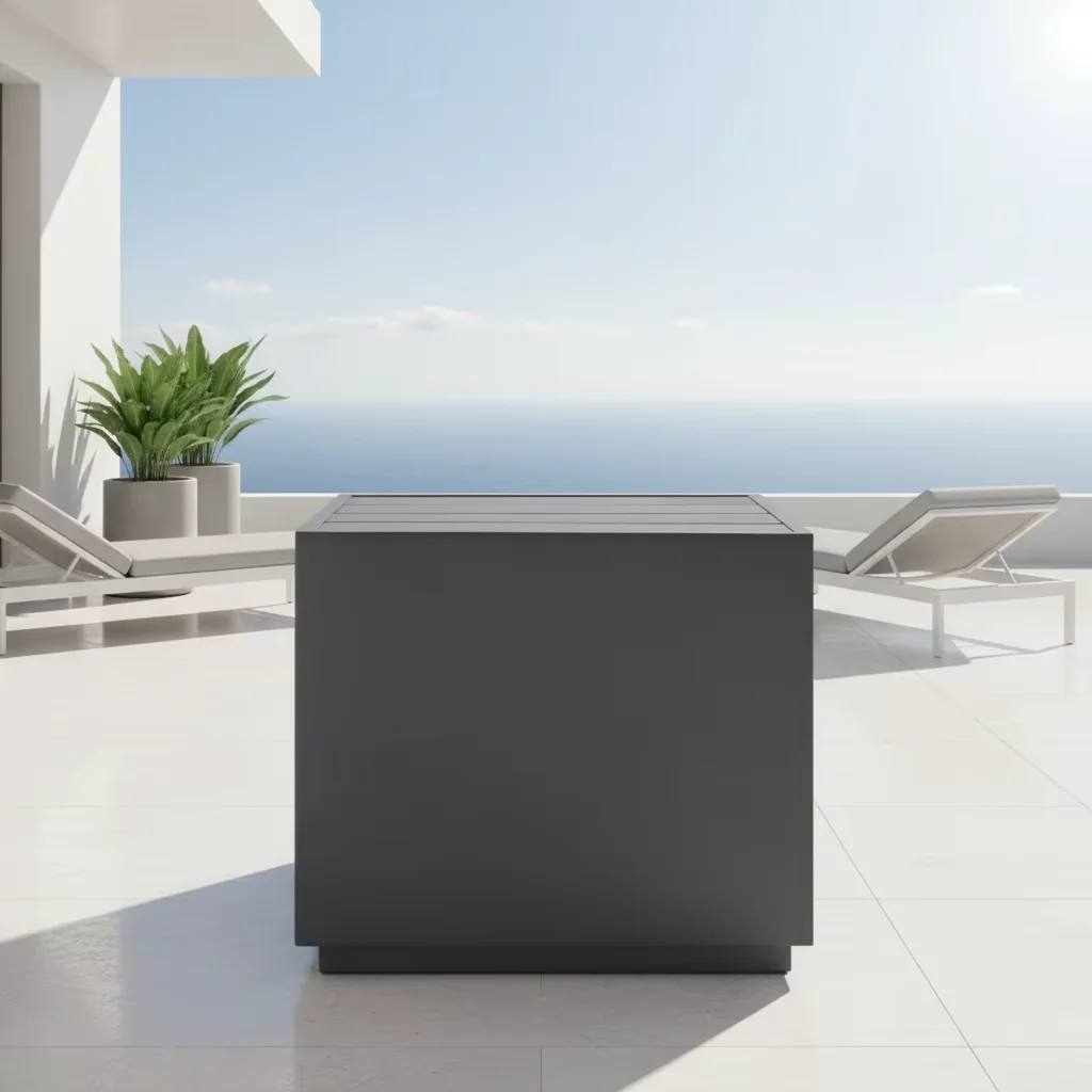 

# Outdoor Garden Furniture Set Patio Metal Aluminum End Table