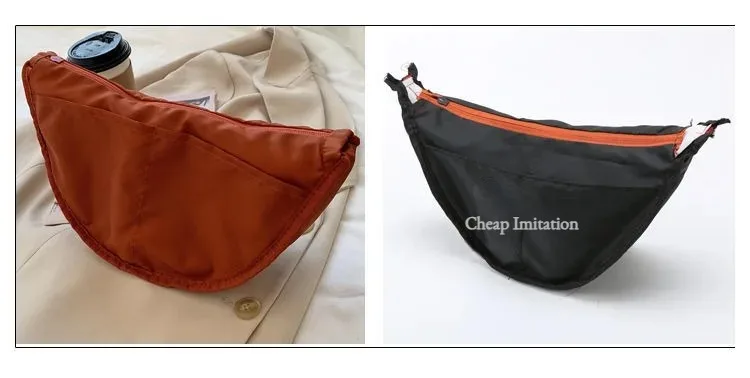 Einfarbige Brusttasche für Damen, große Kapazität, Reisetasche, Umhängetasche, halbmondförmige Tasche, Damen-Alltagstasche, mit Baumwollfüllung, Schultertasche. – Detail 14