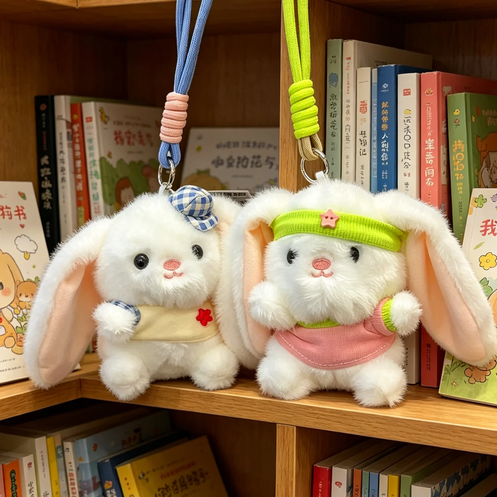 Playful Bunny Plush Keychain Toys for Students Fun Conversation Starters and Novelty Gifts