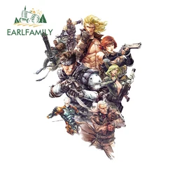 EARLFAMILY 13cm X 9.7cm for Metal Gear Solid Snake Paz Big Boss Car Stickers Sunscreen Fashionable Decals Vinyl Cartoon Decor