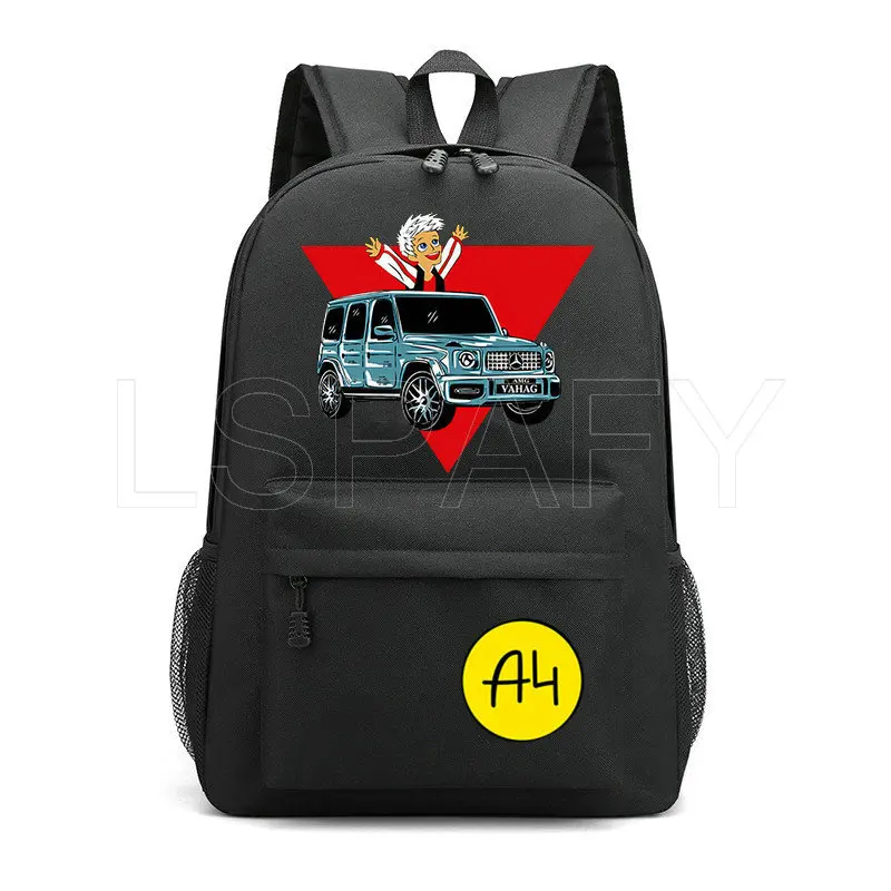 А4 Backpacks Vlad A4 Paper Printing Teenager Boys & Girls Cool School Bag Young Mens & Womens Fashion Traveling Backpack Мерч A4