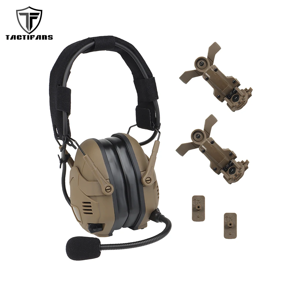 Tactical Headset Noise Reduction Earmuff Helmet Rail Arm Adapter Kit For Fast Maritime SF Highcut Helmet M Lok ARC Guide Rail