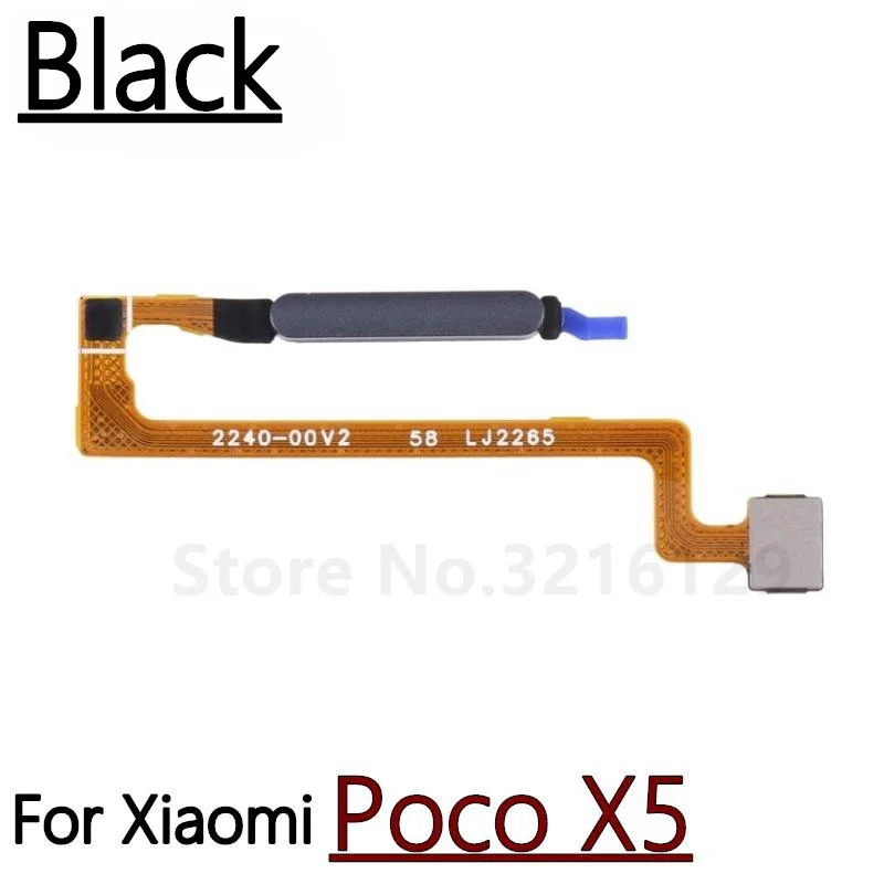 Original NEW For Xiaomi Poco X5 Pro X4 GT Home Button Fingerprint Menu Return Key Recognition Scanner Sensor Flex Cable