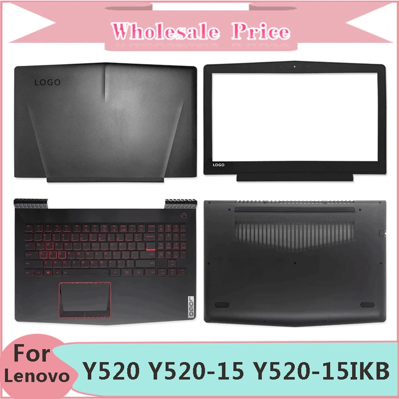 

New For Lenovo Legion Y520-15 Y520-15IKB R720-15 Laptop LCD Back Cover Front Bezel Upper Palmrest Bottom Case Keyboard Hinges