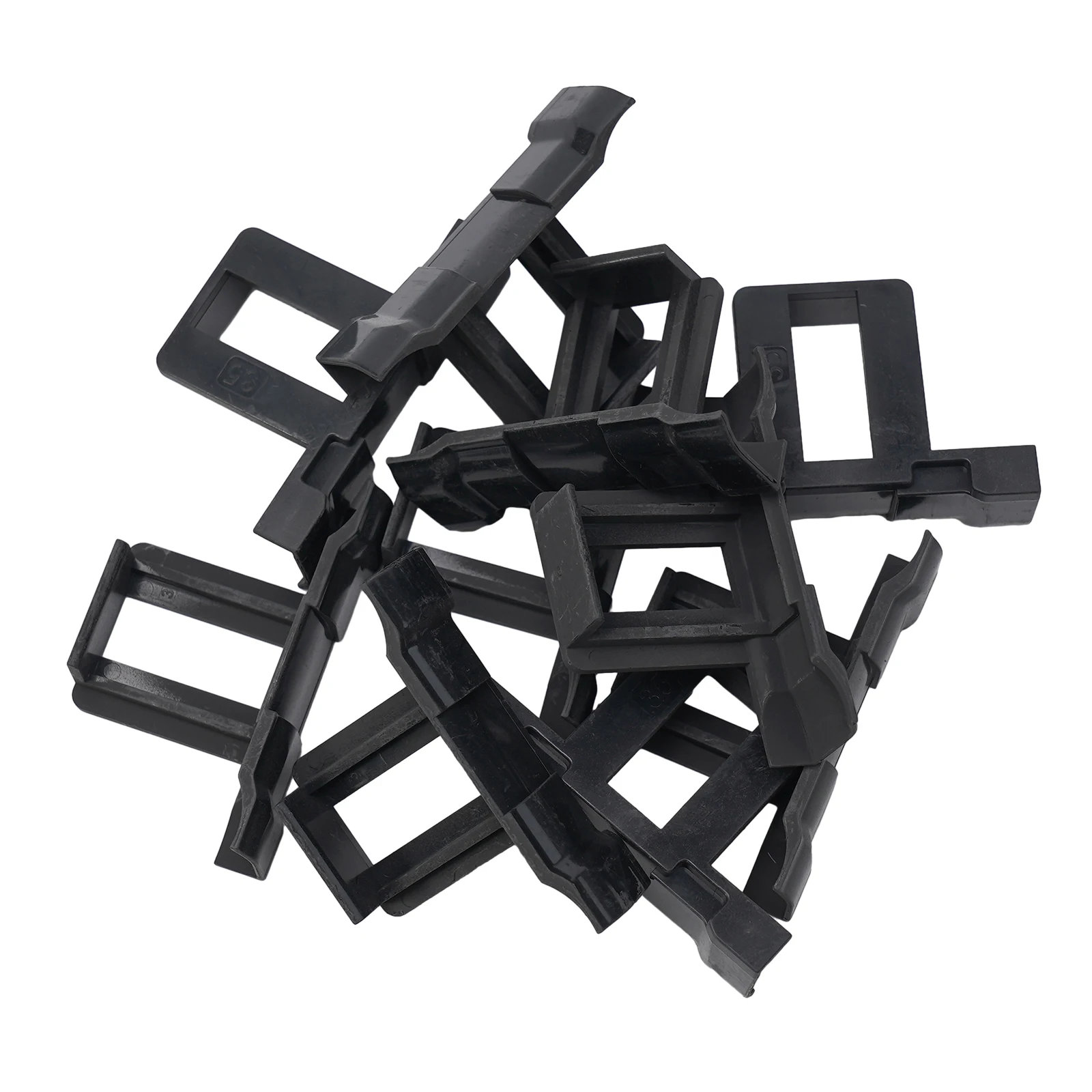 10 Pieces Solar Panel Mud Removal Clips for Water Drainage Compatible with 30/35/40mm Frame Sizes Weather Resistant