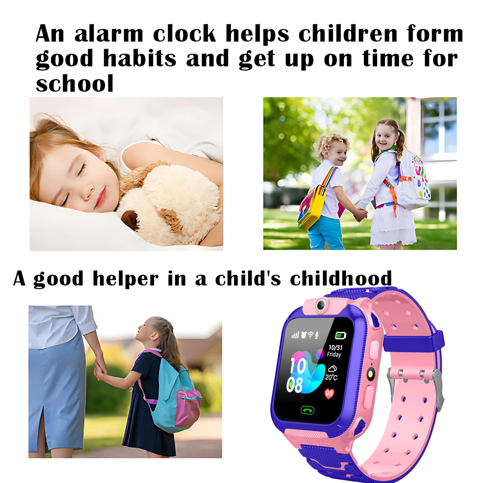 For Android Kids Smart Watch SOS GPS Location Video Call Sim Card For Children SmartWatch Camera Waterproof Watch For Boys Girls