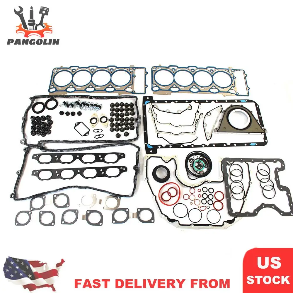 N62 Engine Gasket Seals Overhaul Kit for BMW E60-E66 E70 550i 650i 750i X5 N62B48 N62TUB48  4.8L V8 Naturally Aspirated New