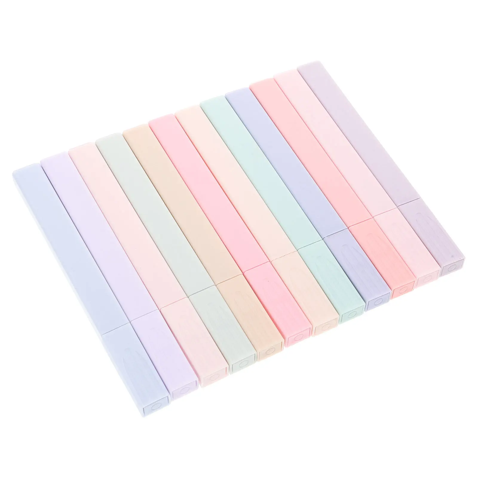 12Pcs Highlighter Pens Fluorescent Bright Colors Chisel Tip Design Smooth Application No Bleed Large Ink Reservoir for Students