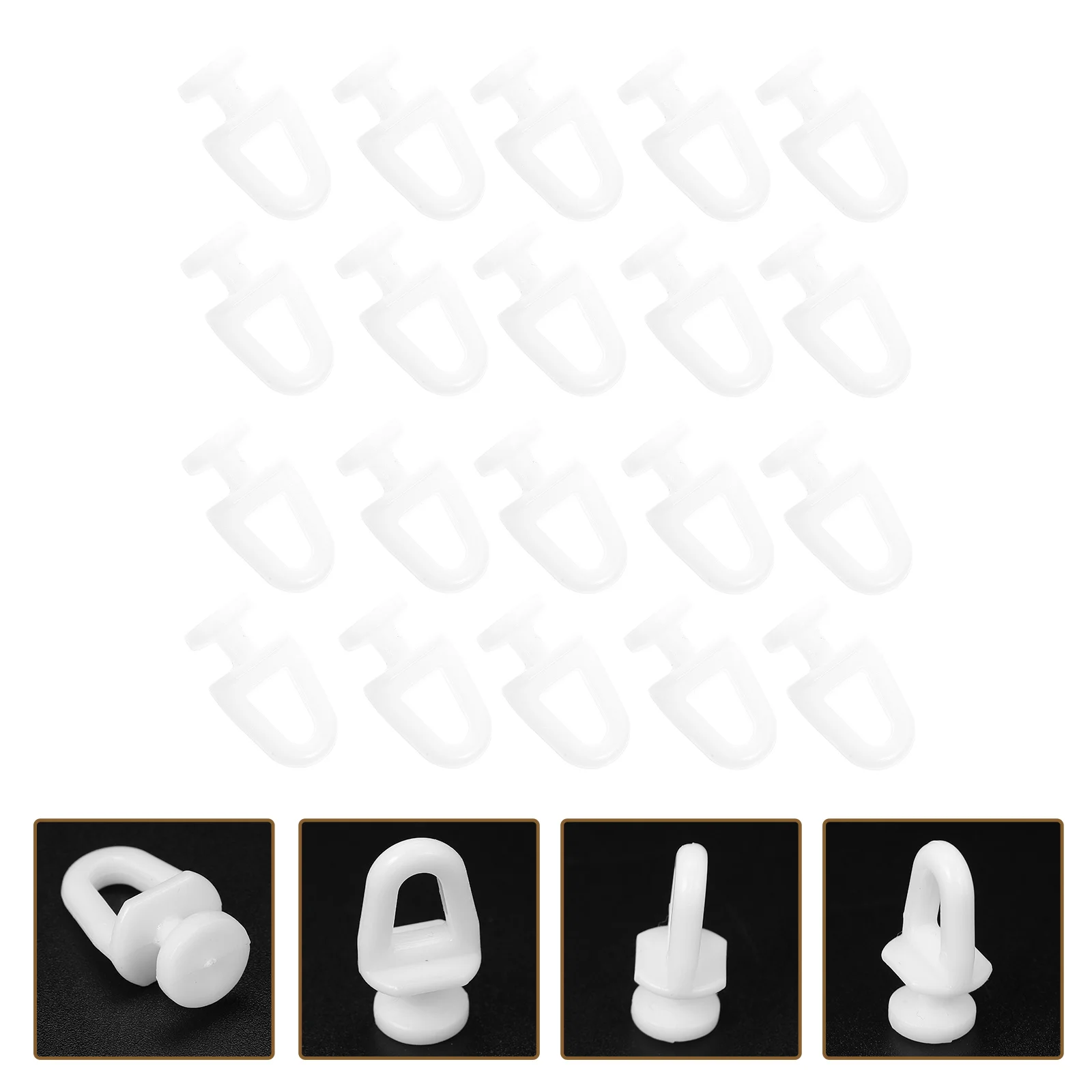 

200pcs Curtain Track Rollers Twin Wheeled Silent Runners For Smooth Sliding Drapery Wheel Replacement Plastic Gliders Home Decor