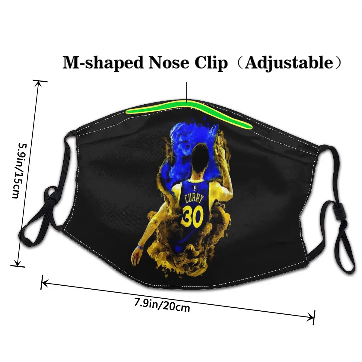 Steph Curry Apparel Essential T-Shirt Fashion Trend Masks Reusable Face Mask