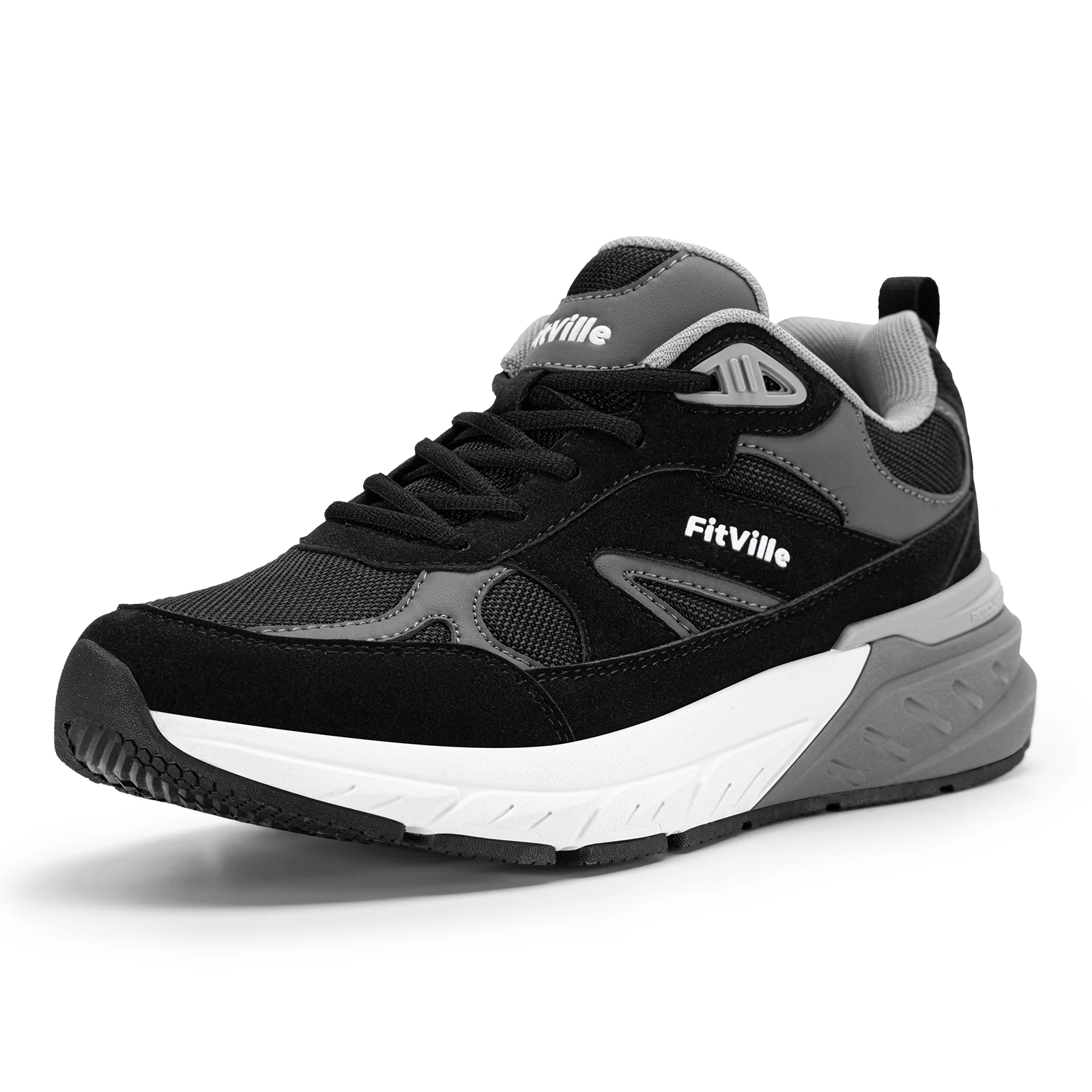 Men'S Shoes Plantar Fasciitis - Fitville Walking Shoes Wide Men's Casual