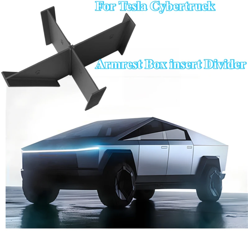 

Для Tesla Cybertruck 2024, подлокотник, вставка, разделитель, центральная консоль, подлокотник для хранения, контейнер, органайзер, доска