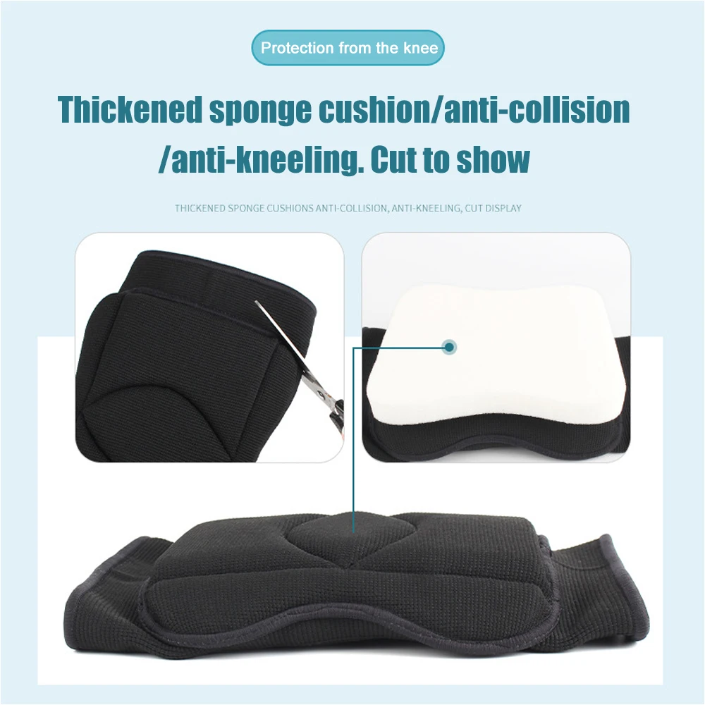 TopRunn 2 Pieces Sports Kneepad Dancing Knee Protector Volleyball Yoga Knee Brace Support Winter Leg Warmers Workout Training