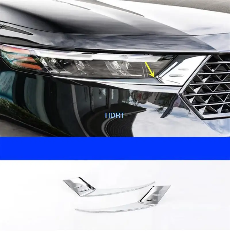 Tail Gate Grille Molding Door Edge Strip Rear Trunk Trim Front Fog Light Trim Car Styling For Honda Inspire Accord 11th 2023 +