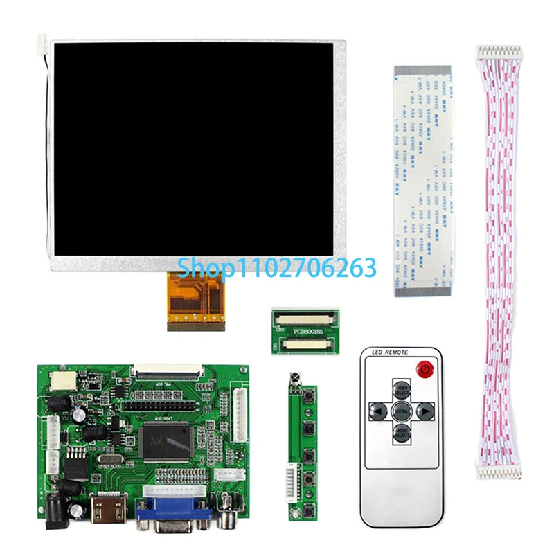 7.0" inch 800X600 4:3 LCD Screen CLAA070MA0ACW LCD Display screen Compatible-HDMI VGA Control Driver Board Monitor Panel