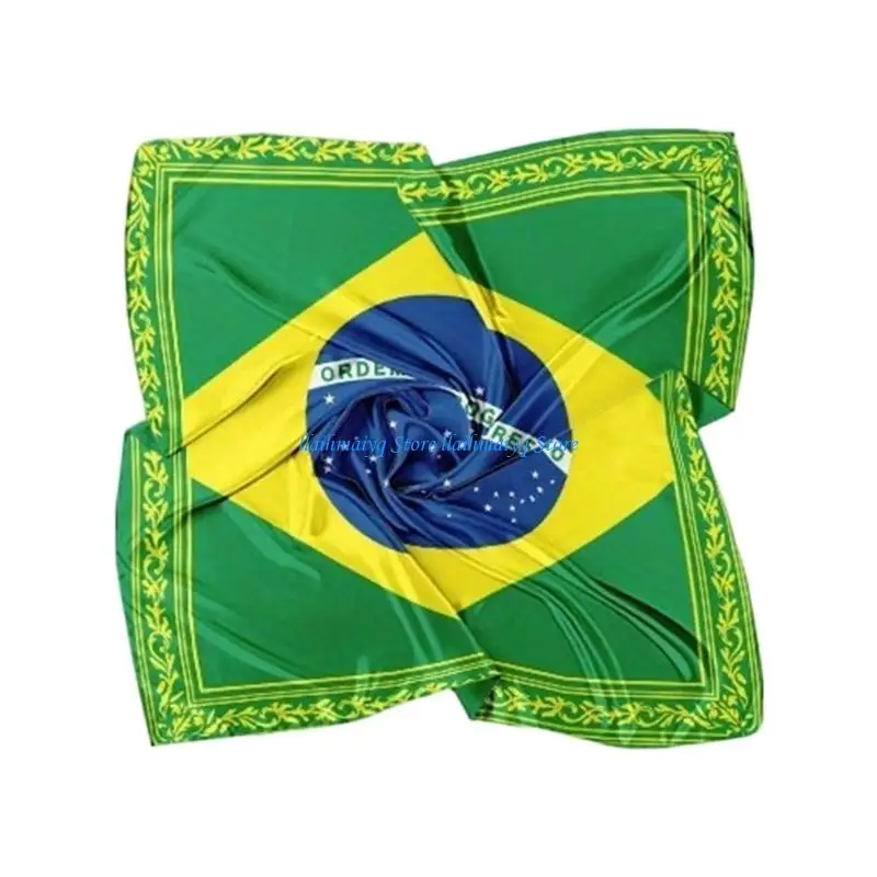 573B Bright Country Flag Patterned Neckwear for Men Women Kids Outdoor Activity