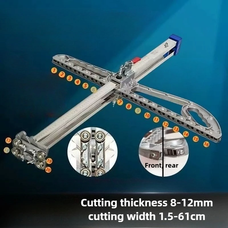 Aluminum Alloy Gypsum Board Cutter Durable Dust-free Board Cutting Push Knife Boards Cutter Professional Woodworking Tool