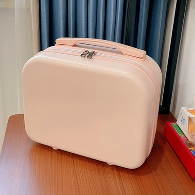 Luggage Female 14 Inch Suitcase Women Cosmetic Case Mini Portable Boarding Case Small Travel Business Bag Make up Storage Box