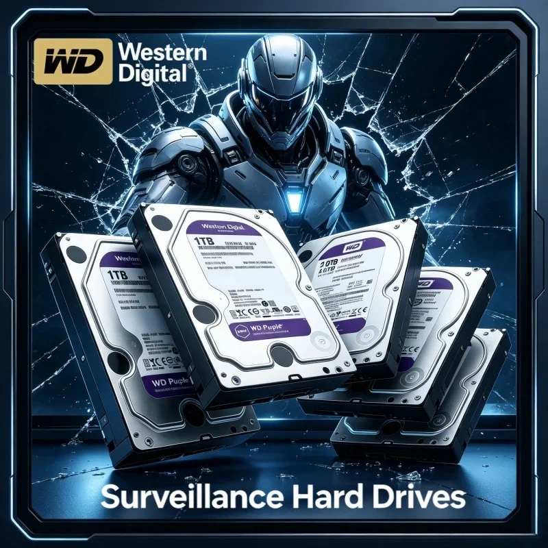 Western Digital WD Purple HDD SATA 6.0Gb/s Hard Drive Disk 3.5" 1TB 2TB 3TB 4TB For Security System Video Recorder Ssd Hard Disk