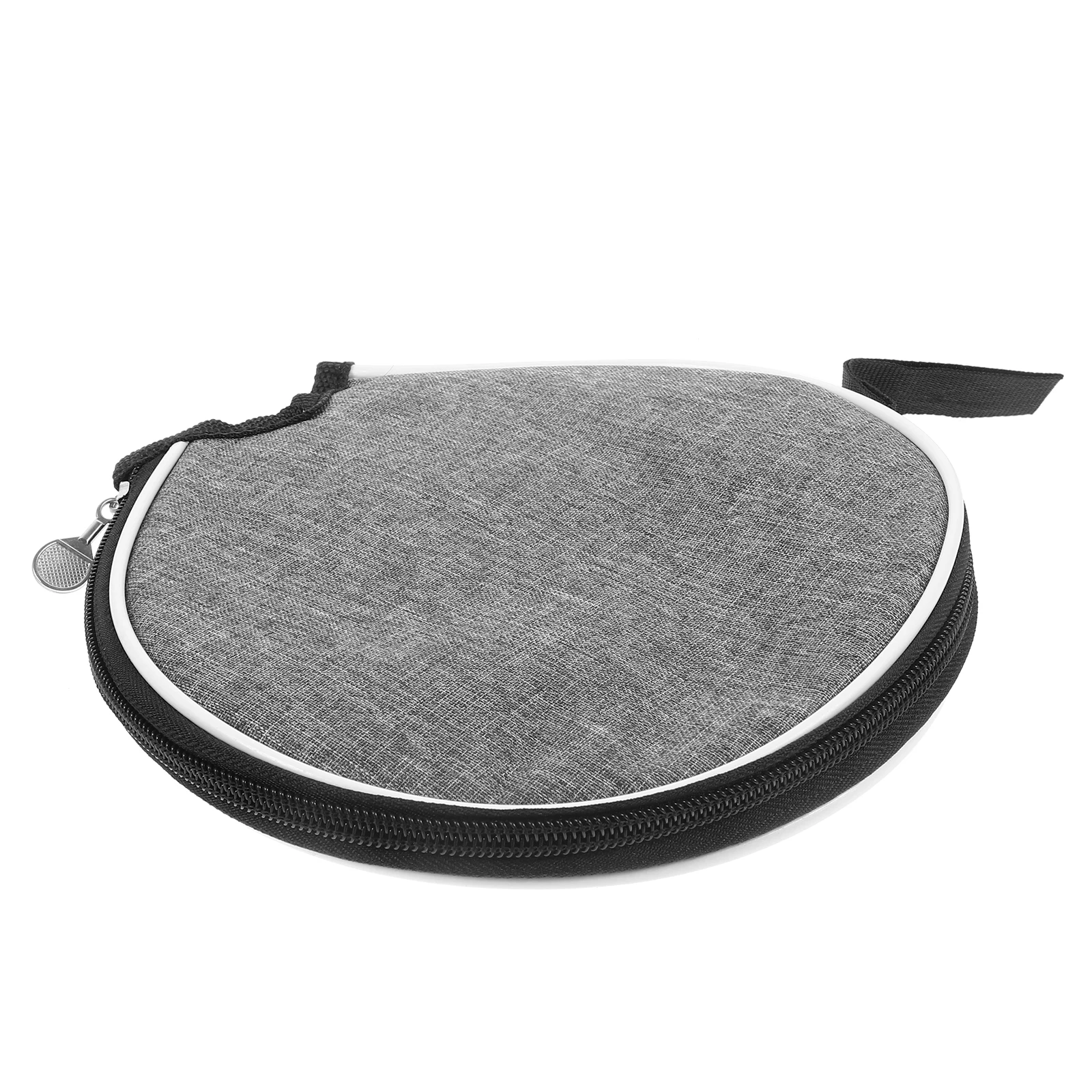 

Настольный теннисRacketBagGrayHalfOxfordClothProtectiveCaseCompactLightweightPortablePaddleBagPracticalStorageSportsEntertainment
