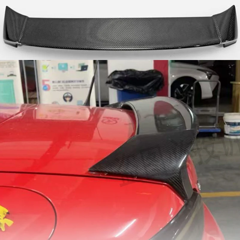 Para MX5 NC NCEC Roster Miata EPA 3 tipo alerón trasero diseño MC labio de ala de maletero de fibra brillante 2009-2015 (PRHT Soft Top Only)