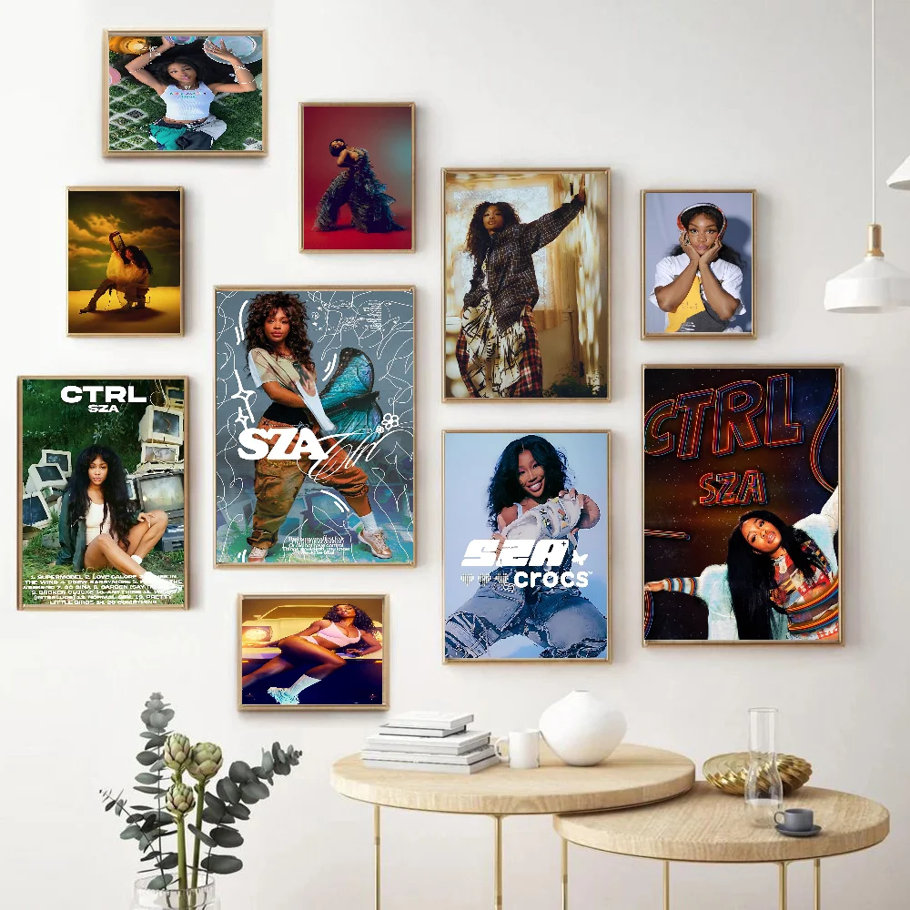 

American Singer Star SZA Classic Vintage Posters Whitepaper Prints Posters Artwork Kawaii Room Decor