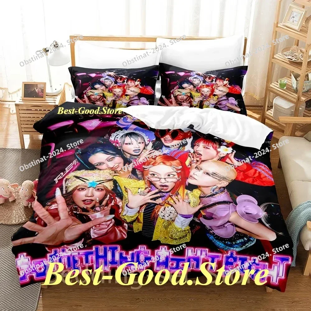 

2024 Girls Band XG Bedding Set Single Twin Printed Bed Set With Pillowcase Bed Duvet Cover Single Double Queen Super King Size
