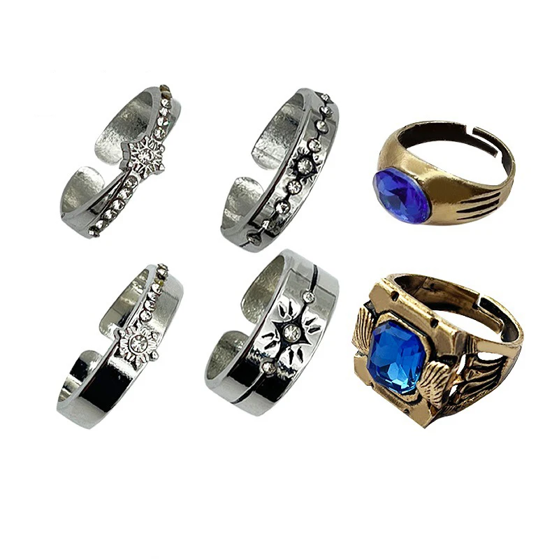 Game Love And Deepspace Rafayel Xavier Zayne Cosplay Ring Unisex Adjustable Wedding Rings Couple Jewelry Accessories Gifts