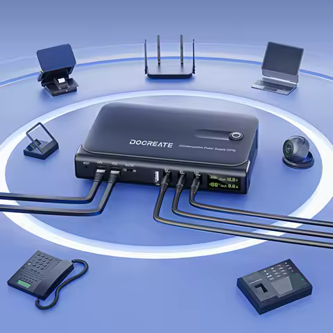 UPS Backup Battery Power Supply Without Battery Multi-Voltage Mini DC UPS Battery Backup for Router Modem Security Camera